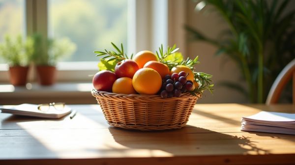 Transformez votre pause au bureau avec un panier de fruits frais